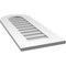 Ekena Millwork Round Top Surface Mount PVC Gable Vent: Non-Functional, w/ 3-1/2"W x 1"P Standard Frame, 14"W x 34"H GVPRT14X3401SN - alternate 4